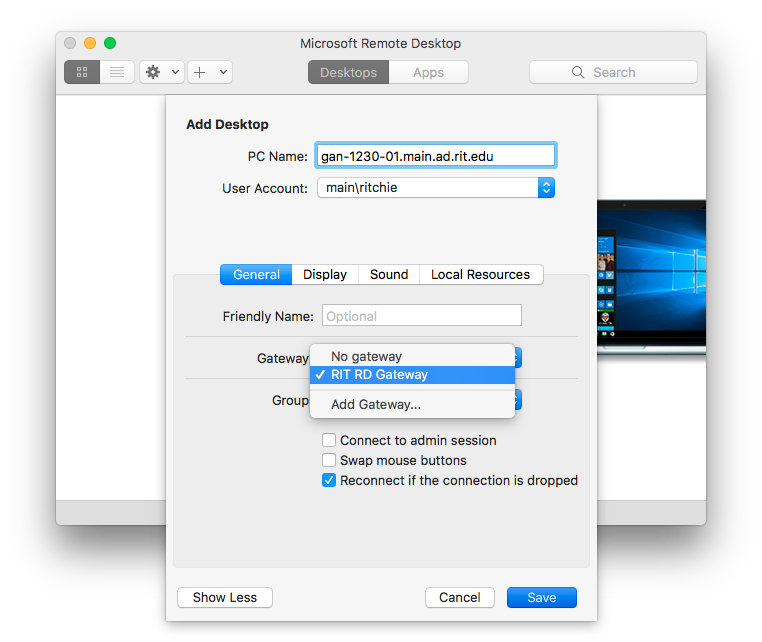 apple remote desktop client